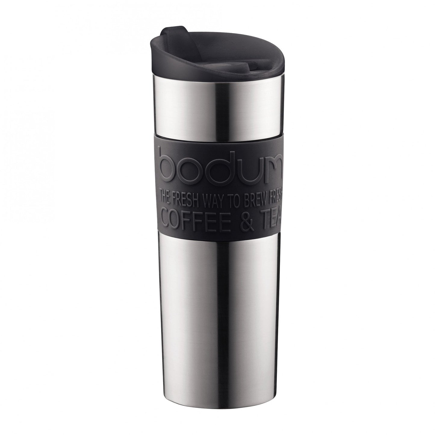 TRAVEL MUG Vacuum Travel Mug, large, 0.45 l, 15 oz, s/s in Black